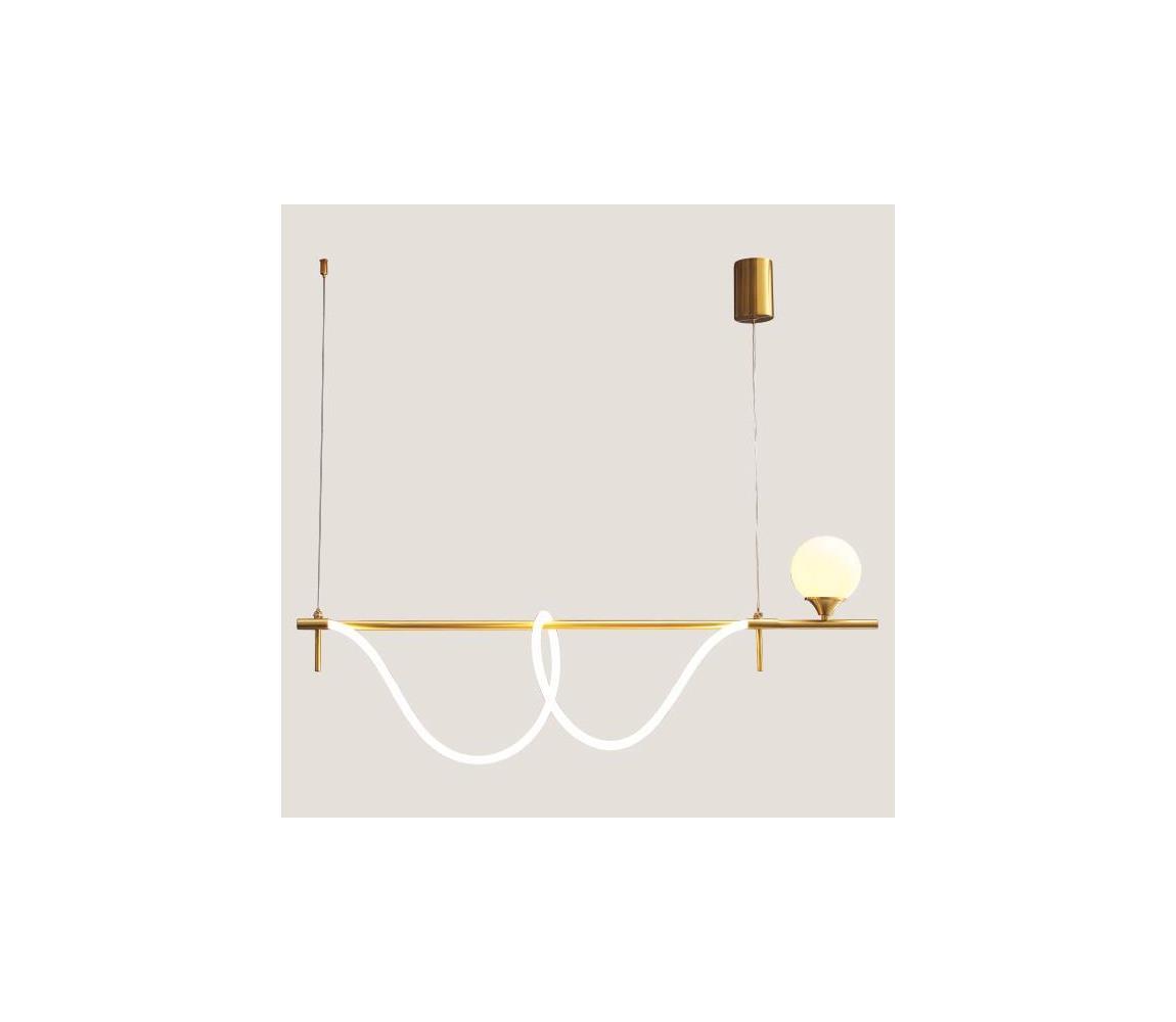 Eurolamp LED Luster na lanku LED/50W/230V + 1xG9/10W zlatá