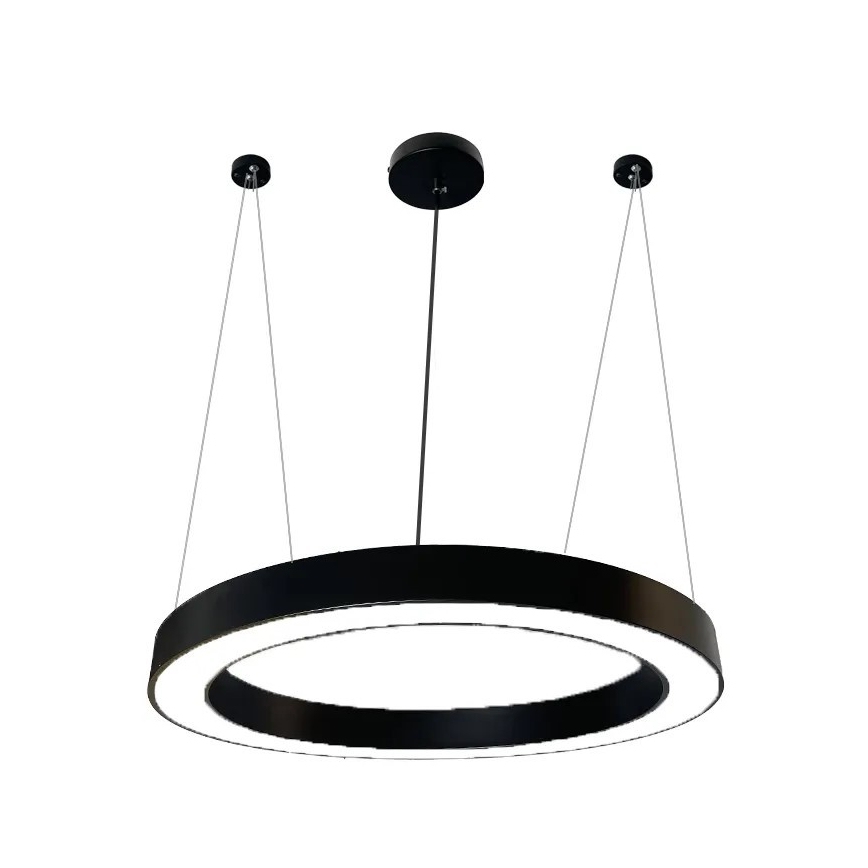 LED Luster na lanku LED/50W/230V 4000K pr. 100 cm čierna