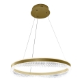 LED Luster na lanku LED/52W/230V pr. 60 cm zlatá