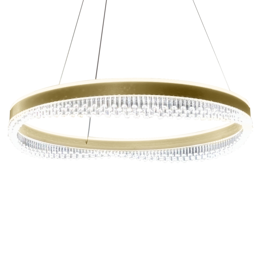 LED Luster na lanku LED/52W/230V pr. 60 cm zlatá