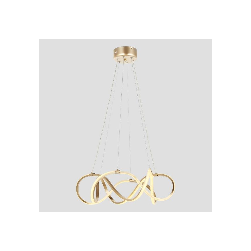 LED Luster na lanku LED/54W/230V 3000/4000/6000K zlatá