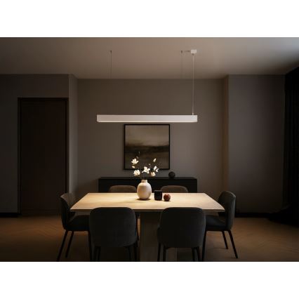 LED luster na lanku LED/55W/230V 3000/4000/6500K 120 cm biela