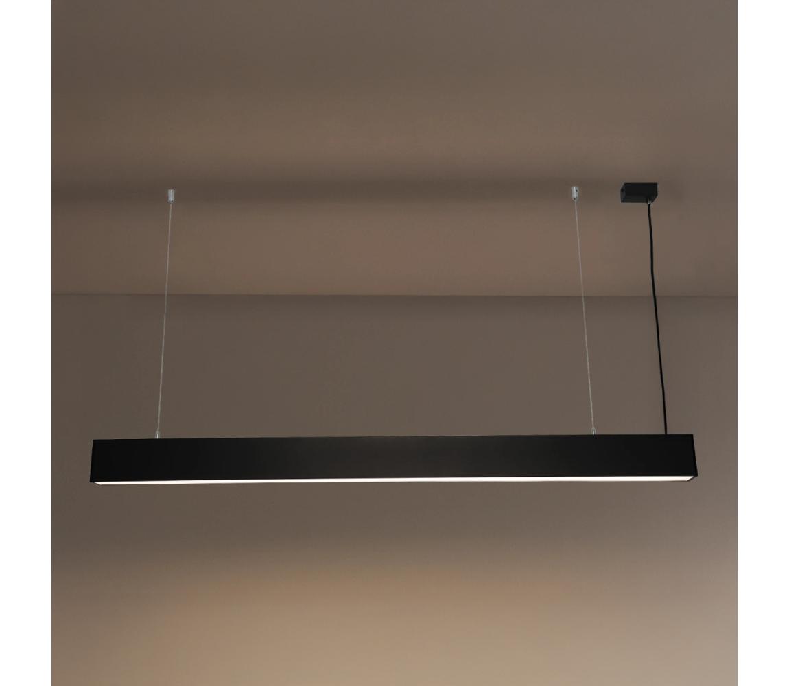 LED luster na lanku LED/55W/230V 3000/4000/6500K 120 cm čierna LN74