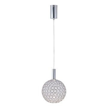 LED Luster na lanku LED/6,3W/230V 3000K lesklý chróm pr. 25 cm