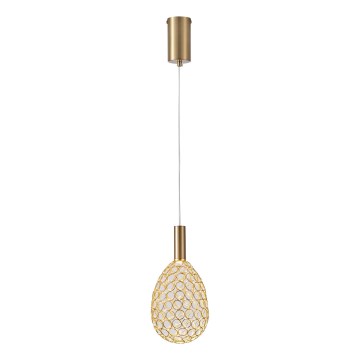 LED Luster na lanku LED/6,3W/230V 3000K zlatá pr. 14 cm