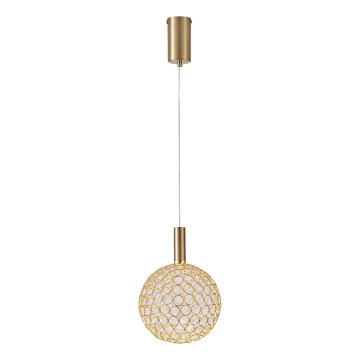 LED Luster na lanku LED/6,3W/230V 3000K zlatá pr. 20 cm