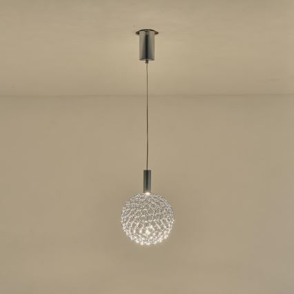 LED Luster na lanku LED/6,3W/230V 3000K zlatá pr. 25 cm
