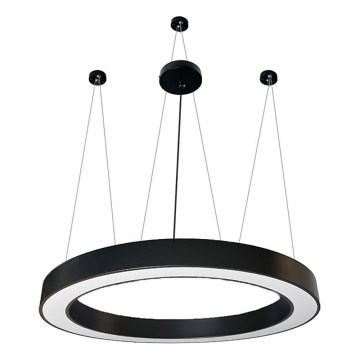 LED Luster na lanku LED/60W/230V 4000K pr. 120 cm čierna