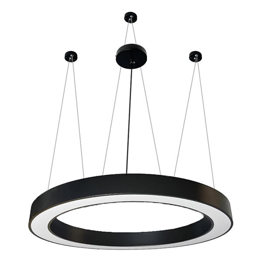 LED Luster na lanku LED/60W/230V 4000K pr. 120 cm čierna