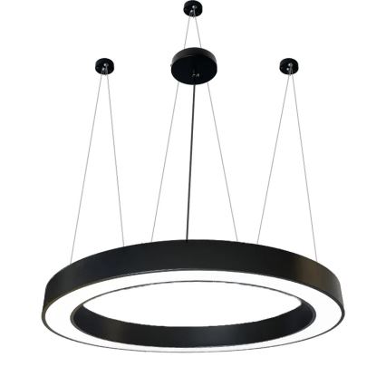 LED Luster na lanku LED/60W/230V 4000K pr. 120 cm čierna