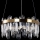 LED Luster na lanku LED/62W/230V pr. 50 cm zlatá
