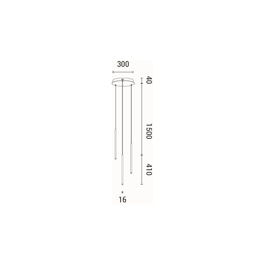 LED Luster na lanku LED/6W/230V 3000K pr. 30 cm
