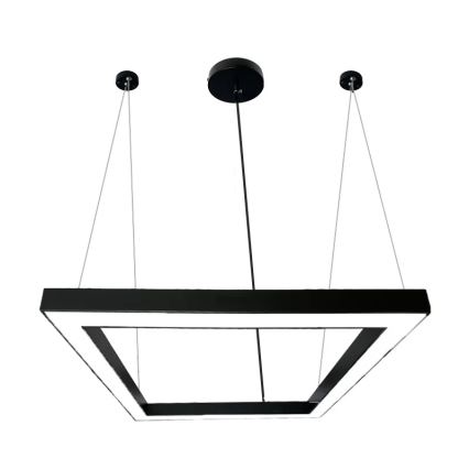 LED Luster na lanku LED/70W/230V 4000K 100x100 cm čierna