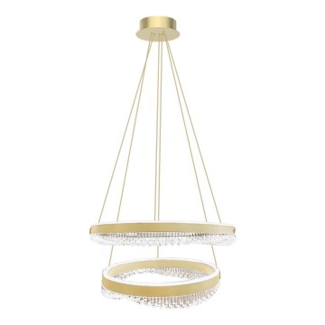 LED Luster na lanku LED/85W/230V pr. 60 cm zlatá