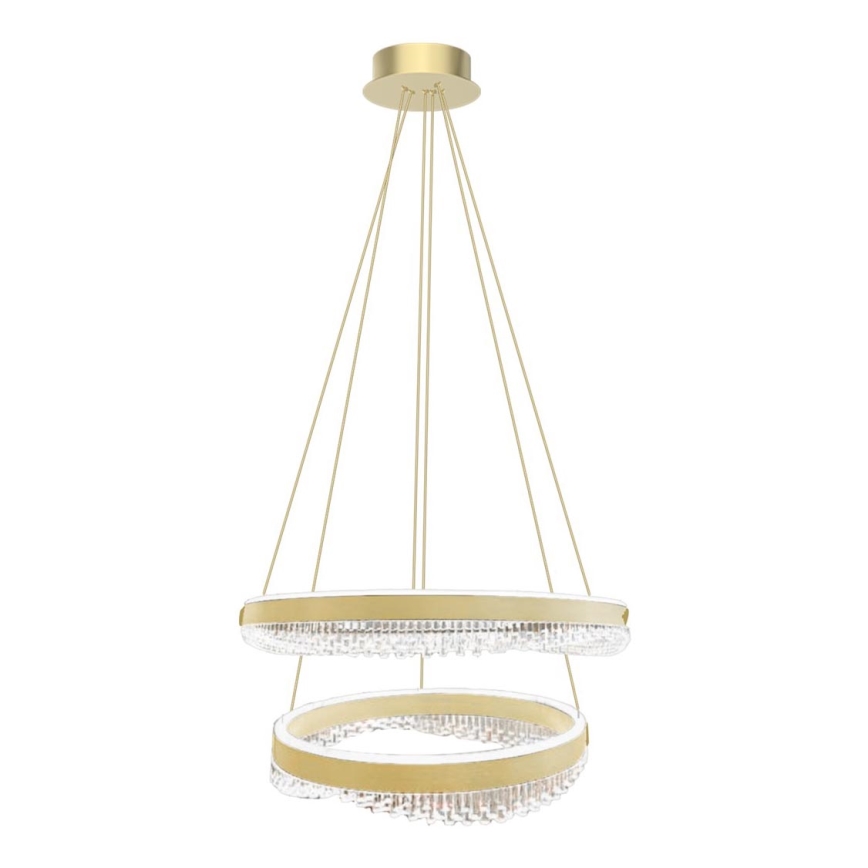 LED Luster na lanku LED/85W/230V pr. 60 cm zlatá