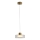 LED Luster na lanku LED/8W/230V 3000K zlatá/číra pr. 20 cm