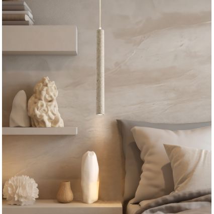 LED luster na lanku LEONARD LED/7W/230V béžový