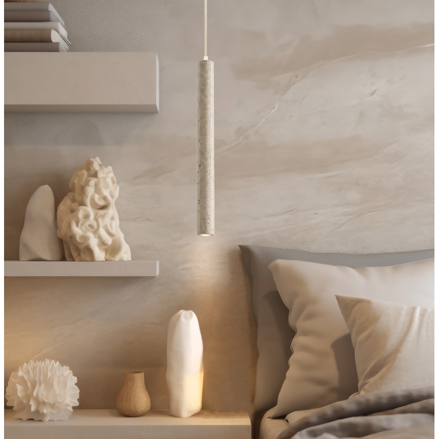 LED luster na lanku LEONARD LED/7W/230V béžový