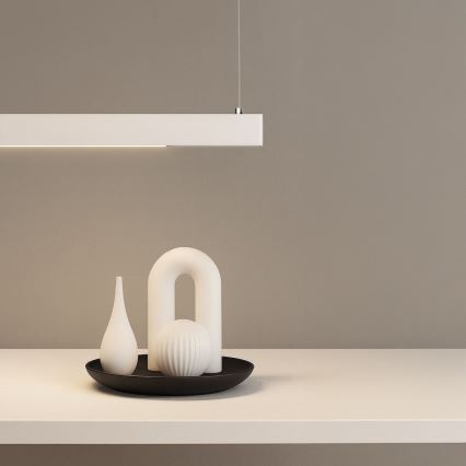 LED Luster na lanku LINEA LED/36W/230V 3000/4000/5700K CRI 90 biela