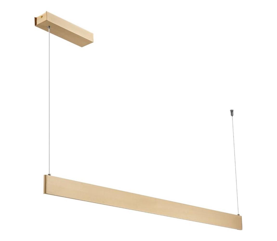 LED luster na lanku LINEA LED/36W/230V 3000/4000/5700K CRI 90 zlatý ML1785