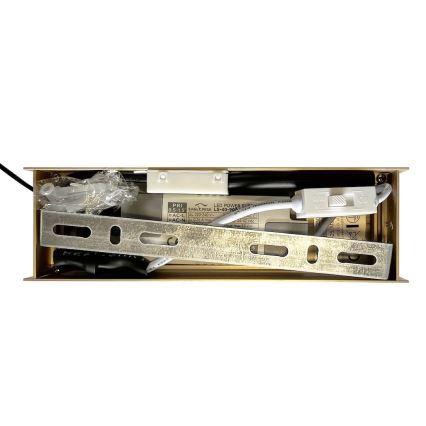 LED luster na lanku LINEA LED/36W/230V 3000/4000/5700K CRI 90 zlatý