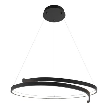 LED Luster na lanku LORENZO LED/35W/230V čierna