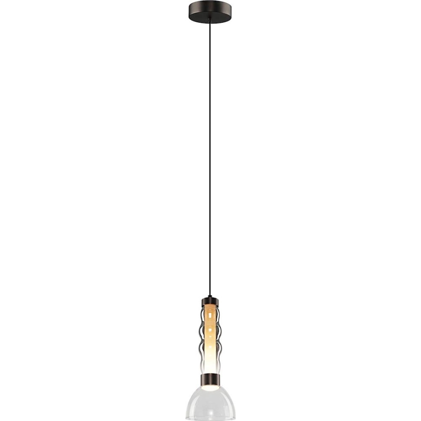 LED Luster na lanku LUCCO LED/13W/230V pr. 15 cm dymová