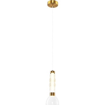 LED Luster na lanku LUCCO LED/13W/230V pr. 15 cm zlatá