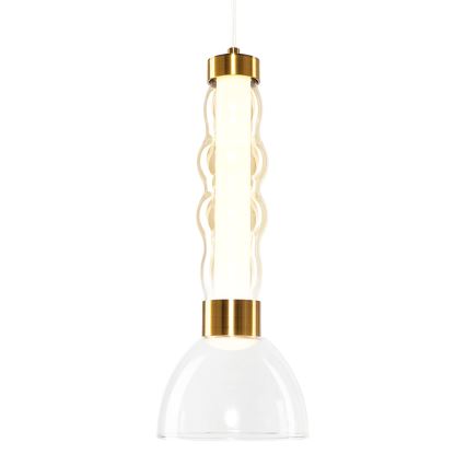 LED Luster na lanku LUCCO LED/13W/230V pr. 15 cm zlatá