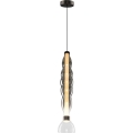 LED Luster na lanku LUCCO LED/18W/230V pr. 15 cm dymová