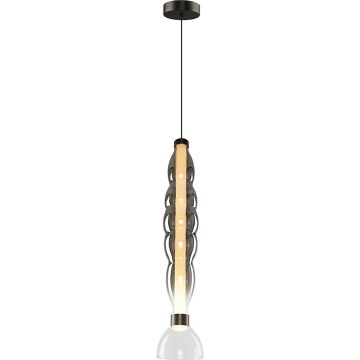 LED Luster na lanku LUCCO LED/18W/230V pr. 15 cm dymová