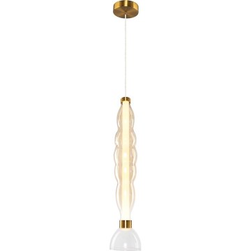 LED Luster na lanku LUCCO LED/18W/230V pr. 15 cm zlatá