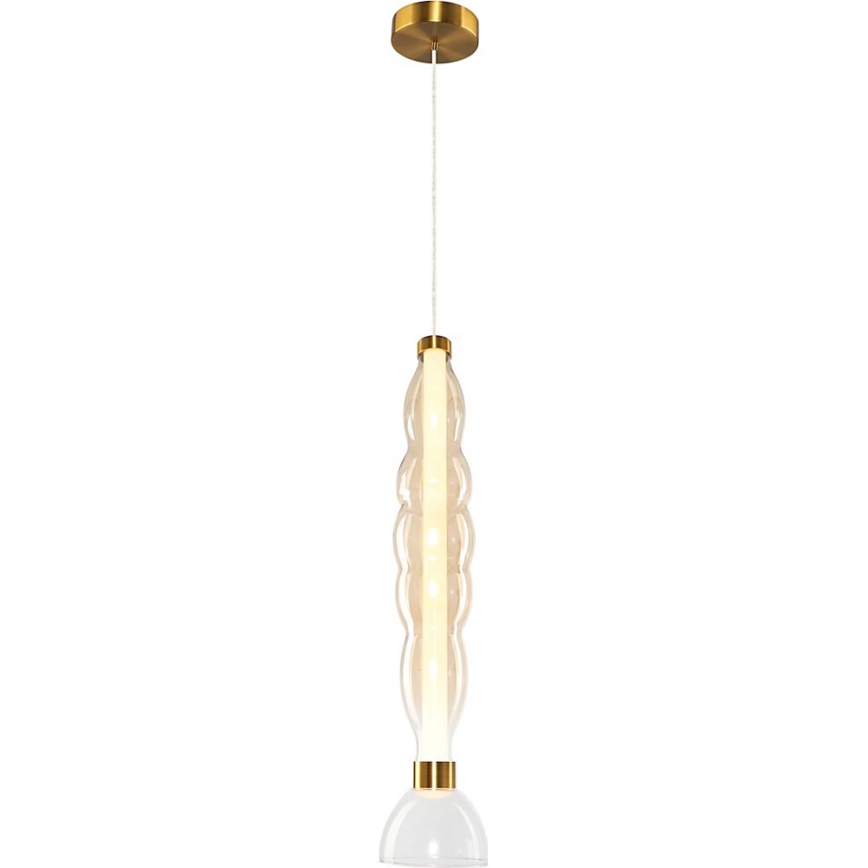 LED Luster na lanku LUCCO LED/18W/230V pr. 15 cm zlatá