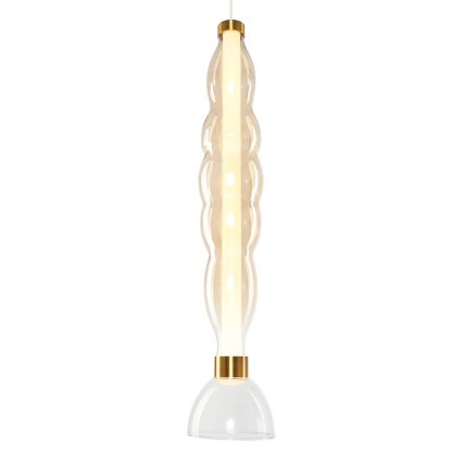 LED Luster na lanku LUCCO LED/18W/230V pr. 15 cm zlatá
