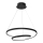 LED Luster na lanku LUCERO LED/48W/230V čierna