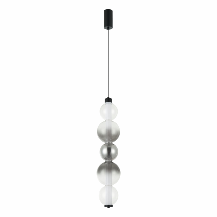 LED luster na lanku LUMMI LED/19W/230V čierna/dymová