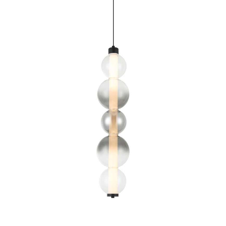 LED luster na lanku LUMMI LED/19W/230V čierna/dymová