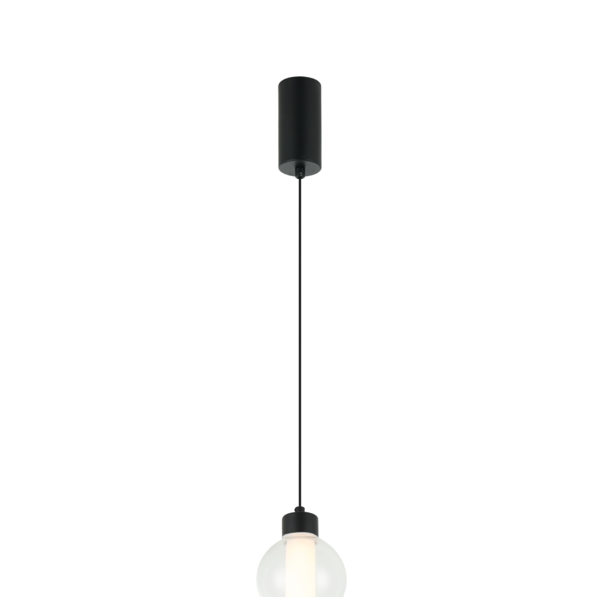 LED luster na lanku LUMMI LED/19W/230V čierna/dymová