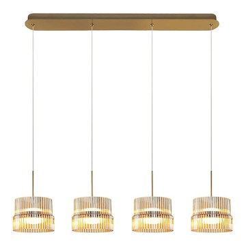 LED luster na lanku LUXE LED/46W/230V mosadz