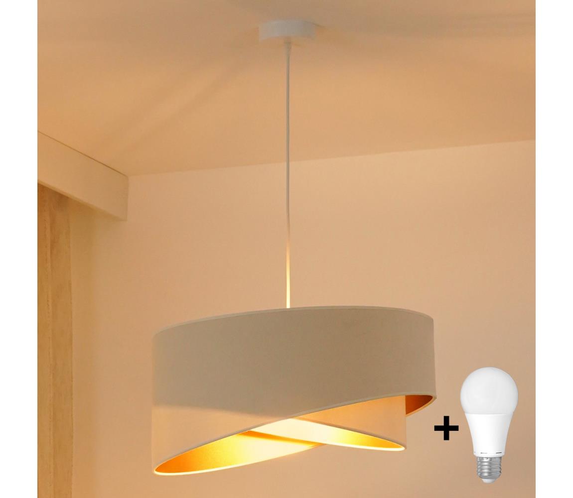 Brilagi LED Luster na lanku LYRA 1xE27/15W/230V krémová/biela