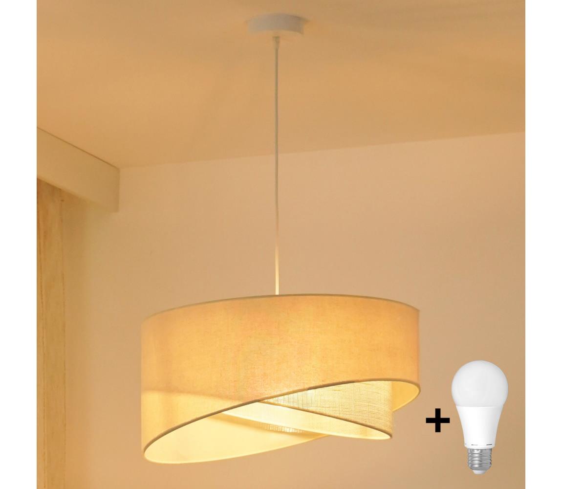 Brilagi LED Luster na lanku LYRA 1xE27/15W/230V krémová