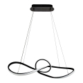 LED Luster na lanku MARCO LED/42W/230V čierna