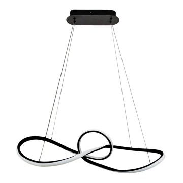 LED Luster na lanku MARCO LED/42W/230V čierna