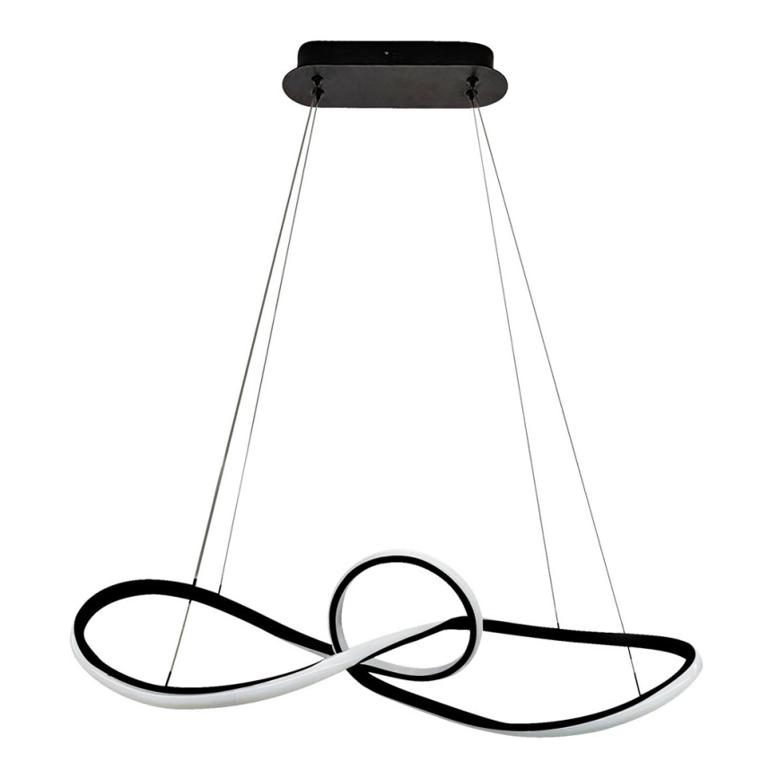 LED Luster na lanku MARCO LED/42W/230V čierna