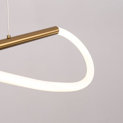 LED luster na lanku MELECA LED/24W/230V 3000/4000/6000K 100 cm zlatý