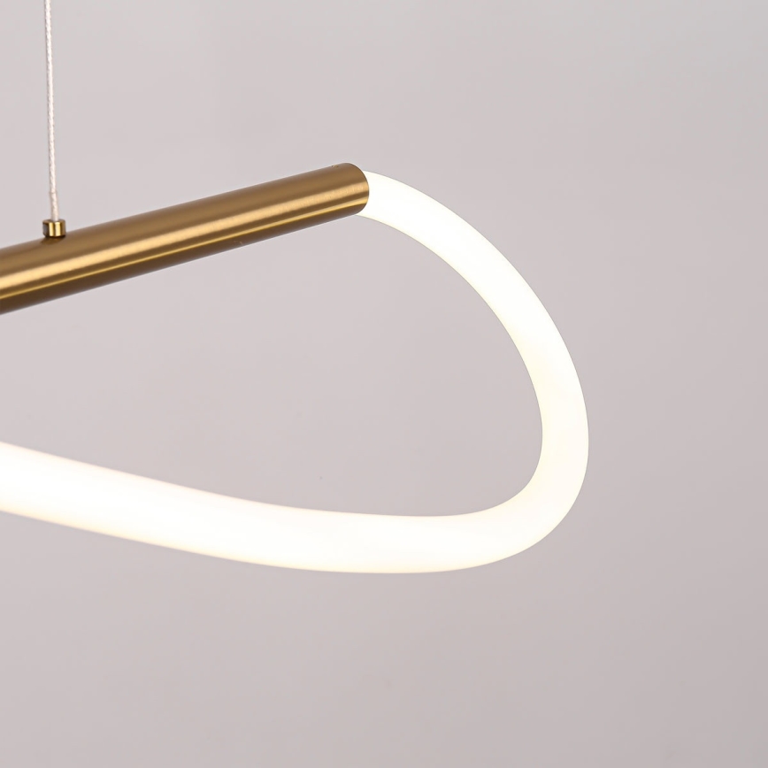 LED luster na lanku MELECA LED/24W/230V 3000/4000/6000K 100 cm zlatý