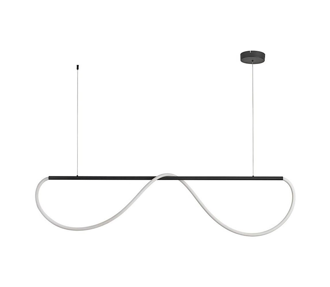 Light Prestige LED luster na lanku MELECA LED/36W/230V 3000/4000/6000K 160 cm čierna LP-2345/1P M BK