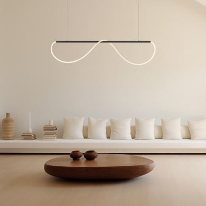 LED luster na lanku MELECA LED/36W/230V 3000/4000/6000K 160 cm čierna