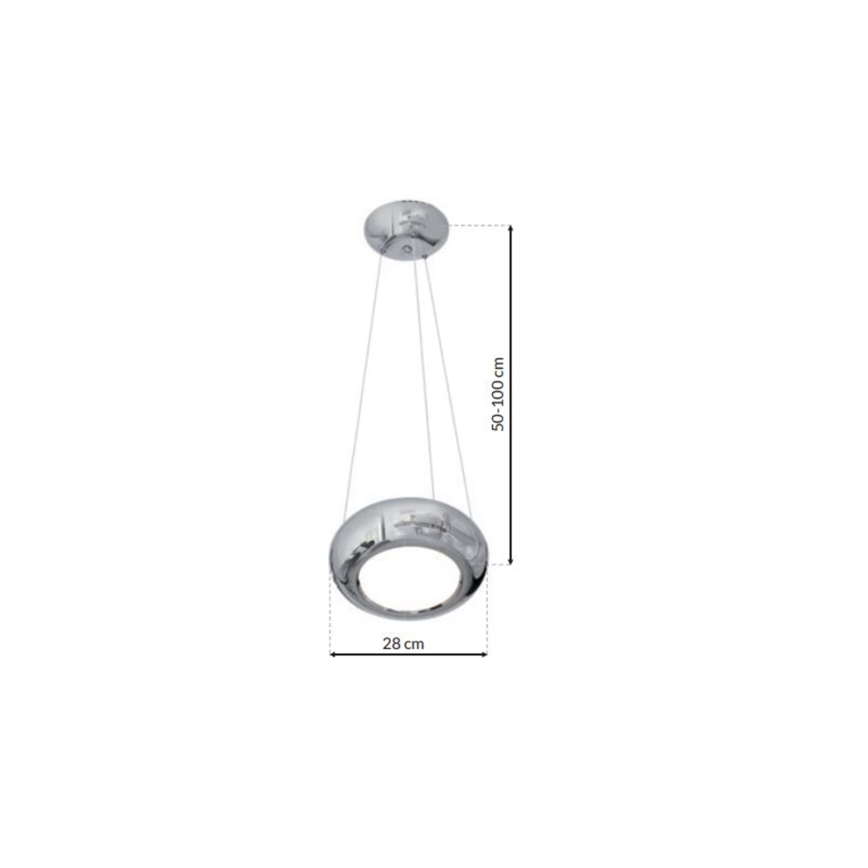 LED Luster na lanku MERCURIO 1xLED/12W/230V