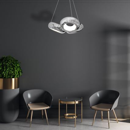 LED Luster na lanku MERCURIO 3xLED/12W/230V